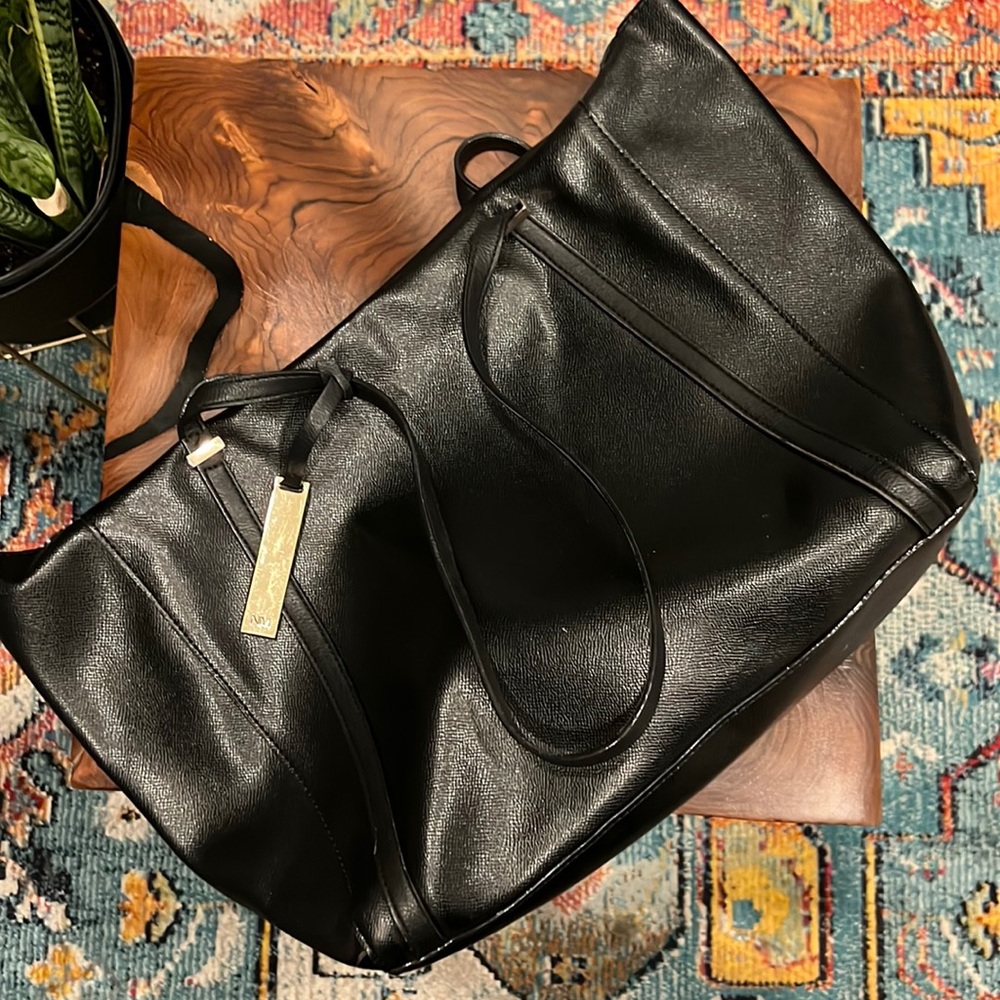 Neiman Marcus Black Leather Tote